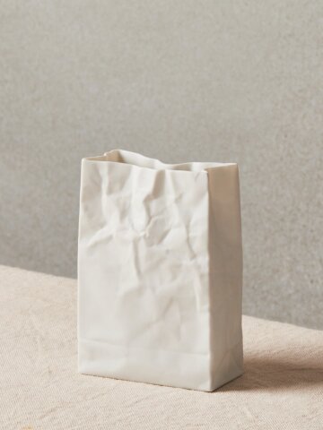 [세라믹재팬] 뉴 크링클 슈퍼백 #3 (S) - 도자기 화병 꽃병