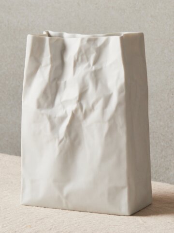 [세라믹재팬] 뉴 크링클 슈퍼백 #1 (L) - 도자기 화병 꽃병