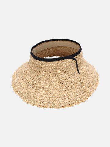 여자 선캡 자외선차단 밀짚 여름 바캉스 휴양지모자 DTR007