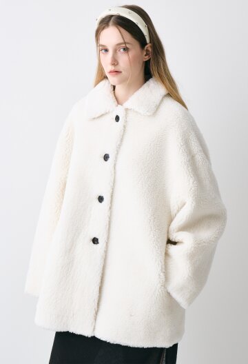 테디 울 리버시블 하프 코트_CBCT250702