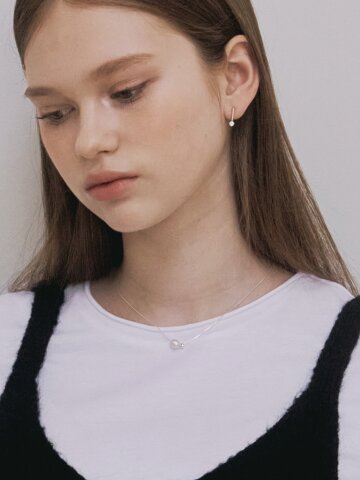 [실버925] 라 메르 담수 진주 목걸이 STJ-NA1672WG