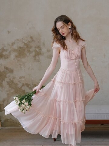 LB_Pink fairy ruffle dress