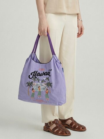 오드린 자수 스트랩 로프 여름 쇼퍼 에코백 비치 가방