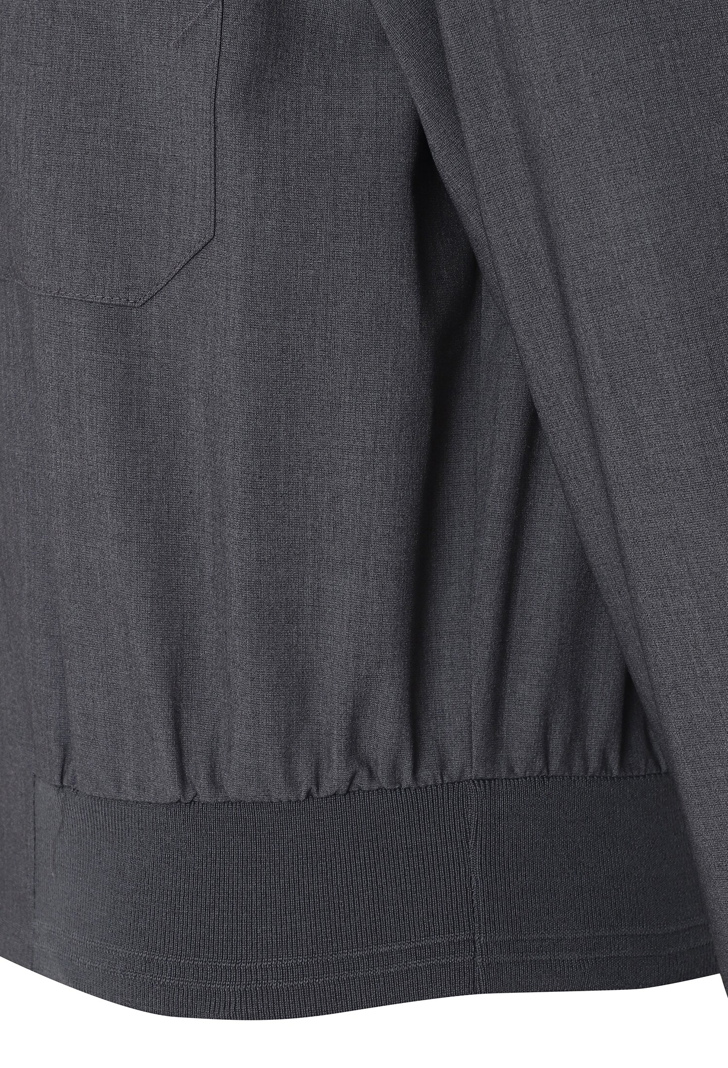 밴딩 포켓 셔츠 블라우스 (DARK GREY)