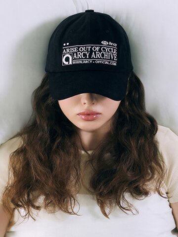 ARCHIVE BALL CAP [BLACK]