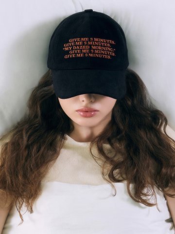 5 MINUTES BALL CAP [BLACK]