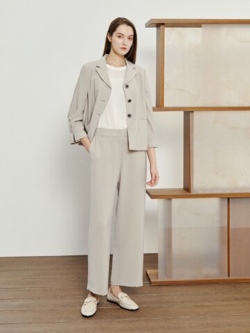 애심 벨트루프 슬랙스 