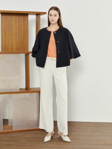 벨티드 모던 슬랙스 