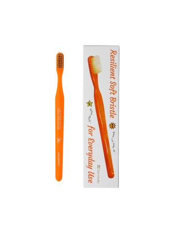 프레민트 프리미엄 이중탄력미세모 칫솔[오렌지] 식약처인증 FDA항균 클래식