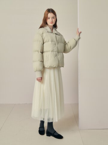 롱 플리츠 샤스커트 
