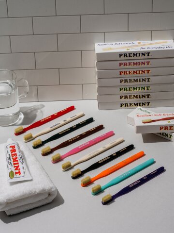 프레민트 프리미엄 이중탄력미세모 칫솔 식약처인증 FDA항균 클래식