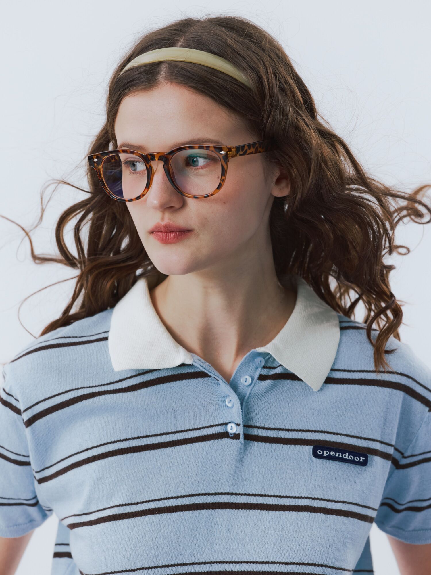 summer stripe knit blue