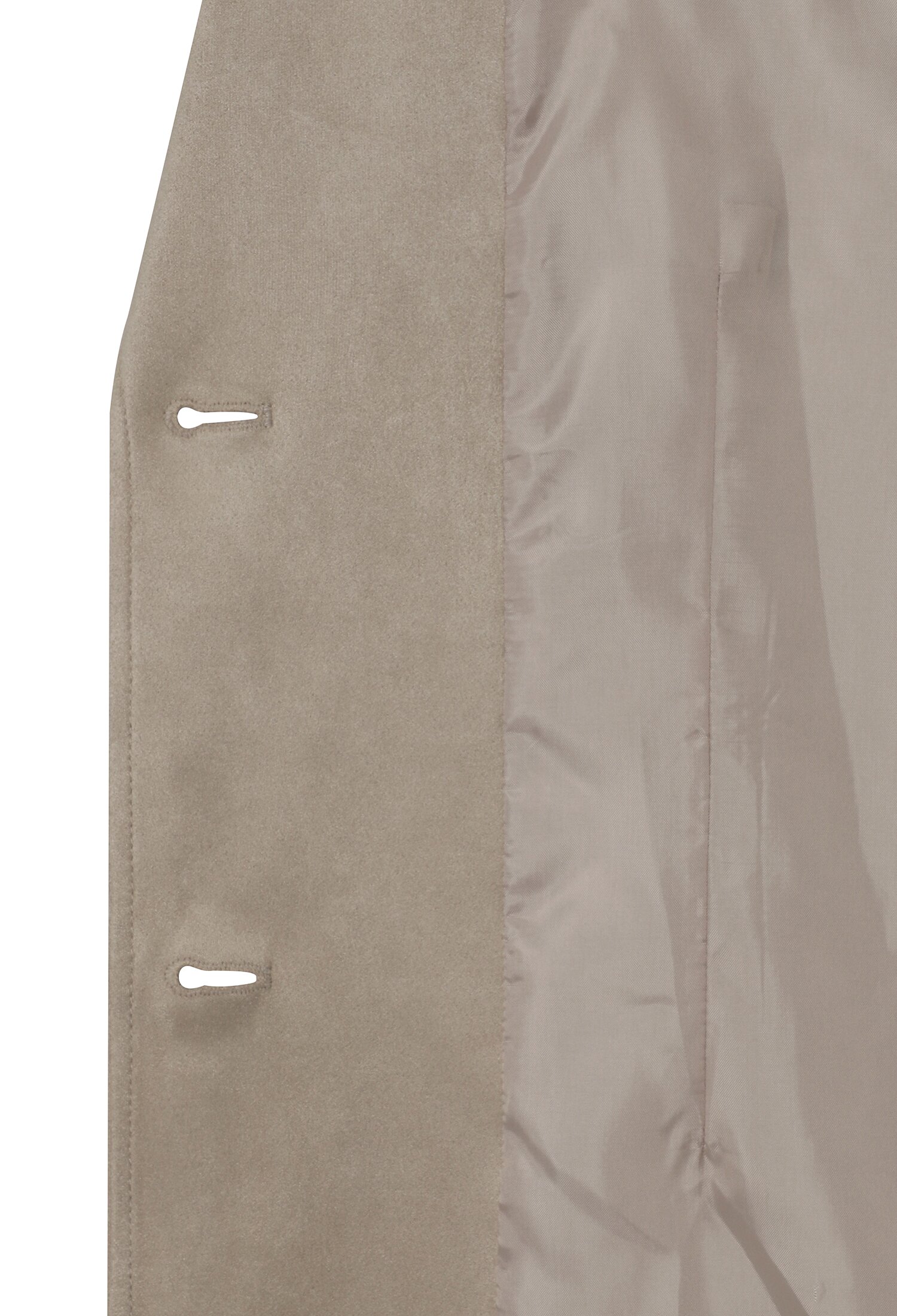 오픈 칼라 스웨이드 자켓 (LIGHT BEIGE)