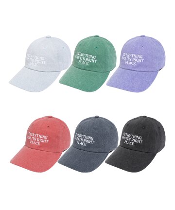 에브리띵 해즈 피그먼트 워시드 코튼 볼캡 - 6color