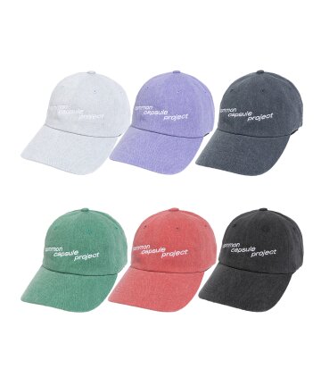 오블릭 로고 피그먼트 워시드 볼캡 - 6color