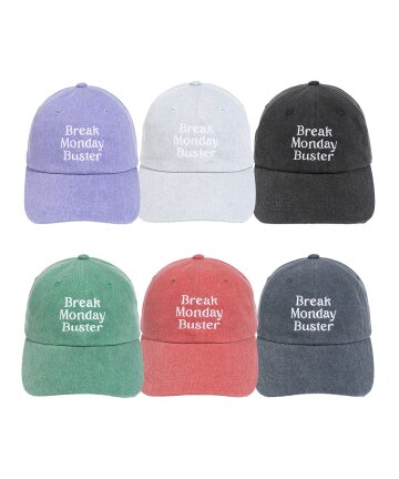브레이크 먼데이 피그먼트 워시드 코튼 볼캡 - 6color