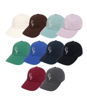 심볼 로고 워시드 코튼 볼캡 - 10color