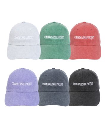 시그니처 피그먼트 워시드 코튼 볼캡 - 6color