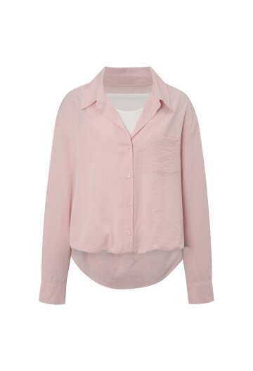 듀얼 레이어 루즈 셔츠 블라우스 