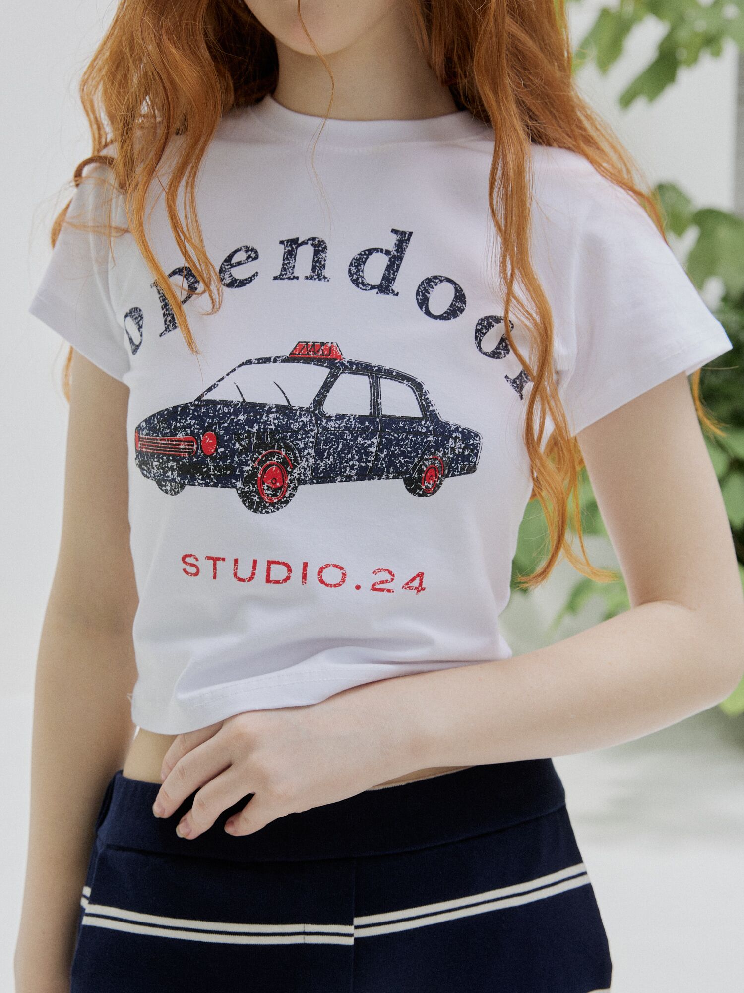 opendoor car crop tee ivory