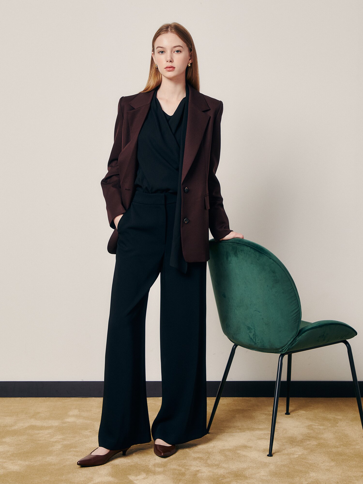 데일리 소프트 와이드핏 팬츠 (BLACK)