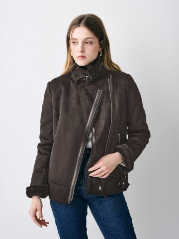 클래식 시어링 하프 무스탕 자켓_KSJK250704