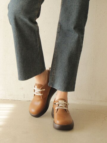 천연가죽 마크 플랫폼 운동화 GIS-45258