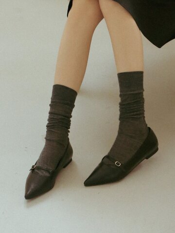 ljh079-7 Classic Point Mary Jane Flats - 3 Colors