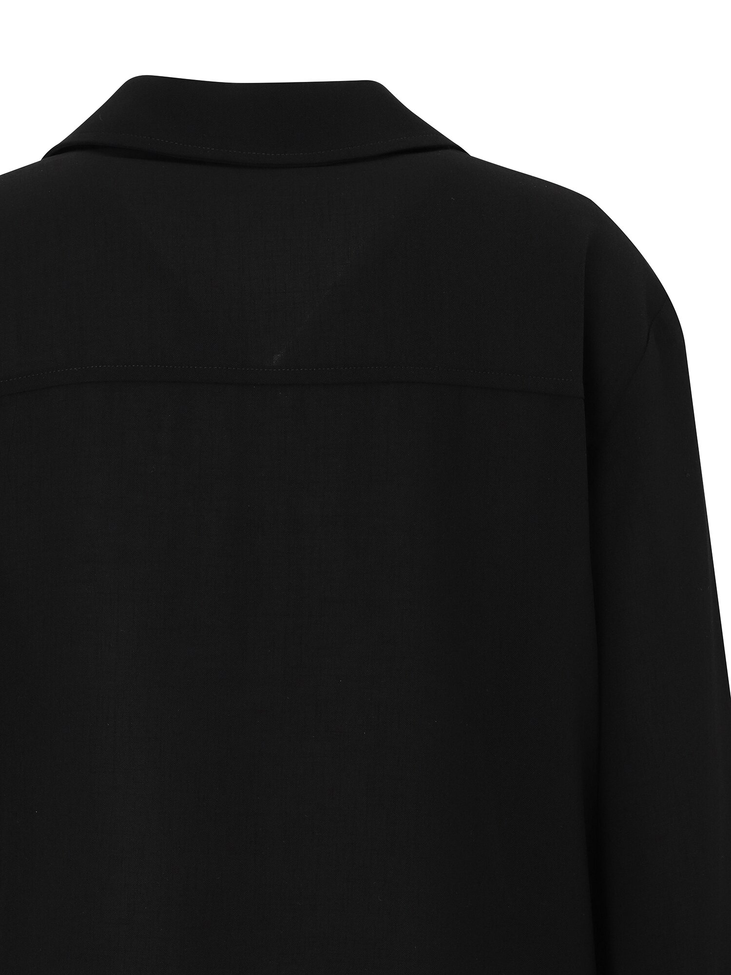 투 포켓 셋업 칼라 셔츠 블라우스 (BLACK)