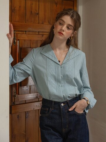 DA_Heavy work embroidered blouse_2color