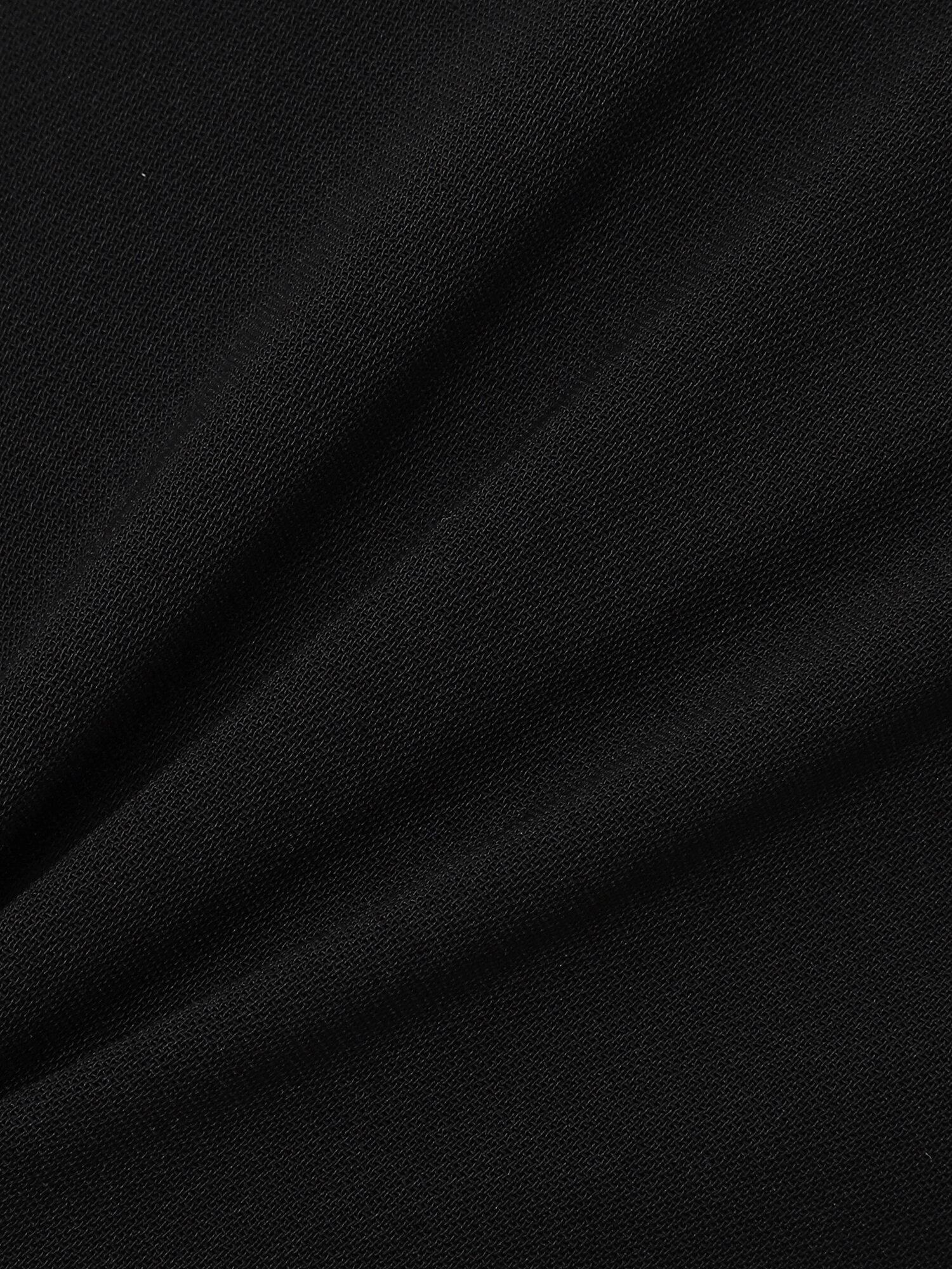 프론트 다트 라운드넥 롱 원피스 (BLACK)