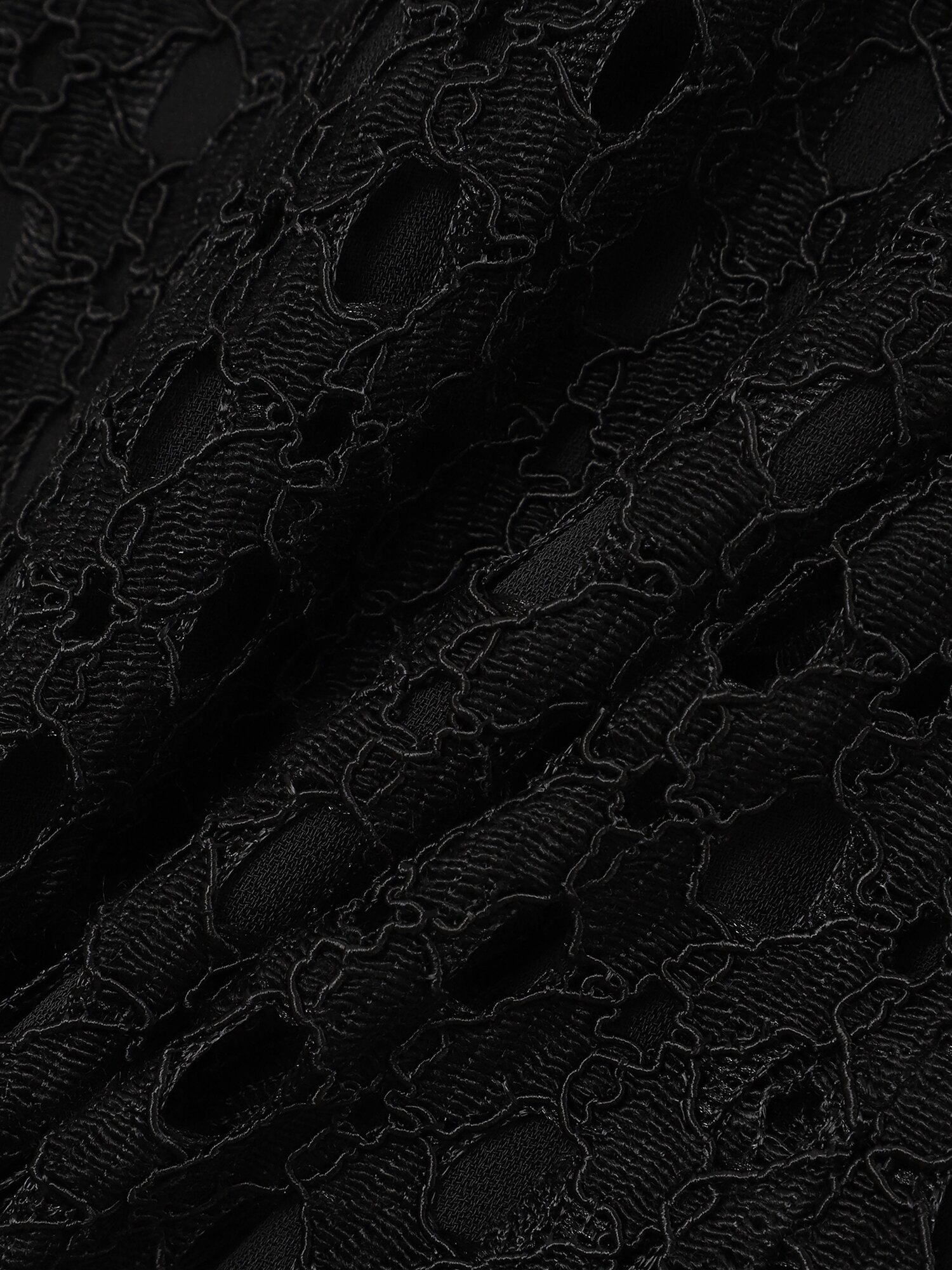 레이스 밴딩 H라인 스커트 (JAQUARD BLACK)