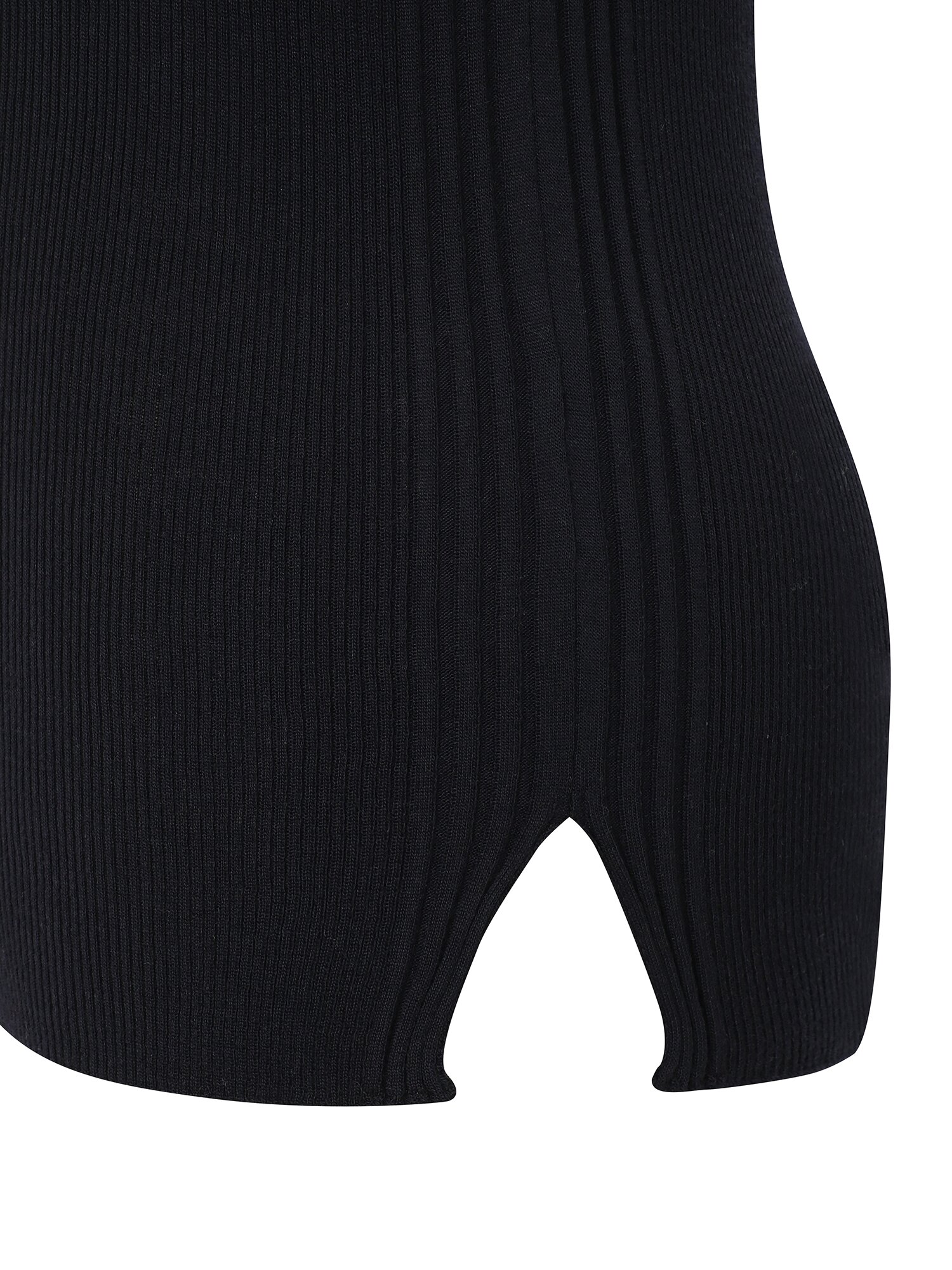 울 프릴넥 풀오버 니트 (NAVY)