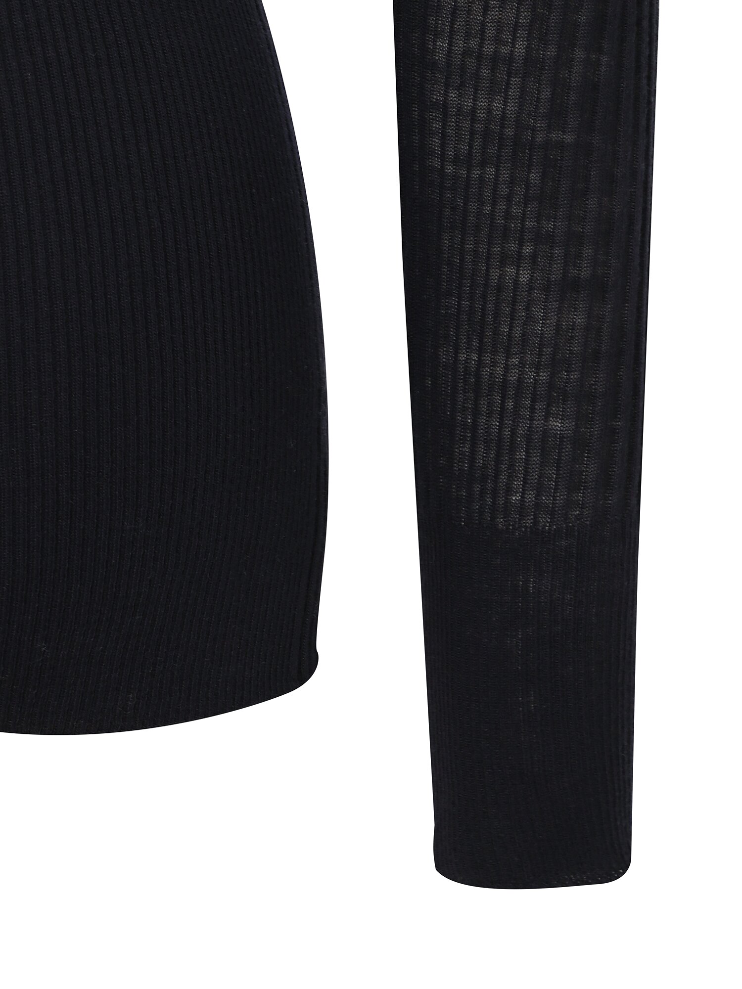 울 프릴넥 풀오버 니트 (NAVY)