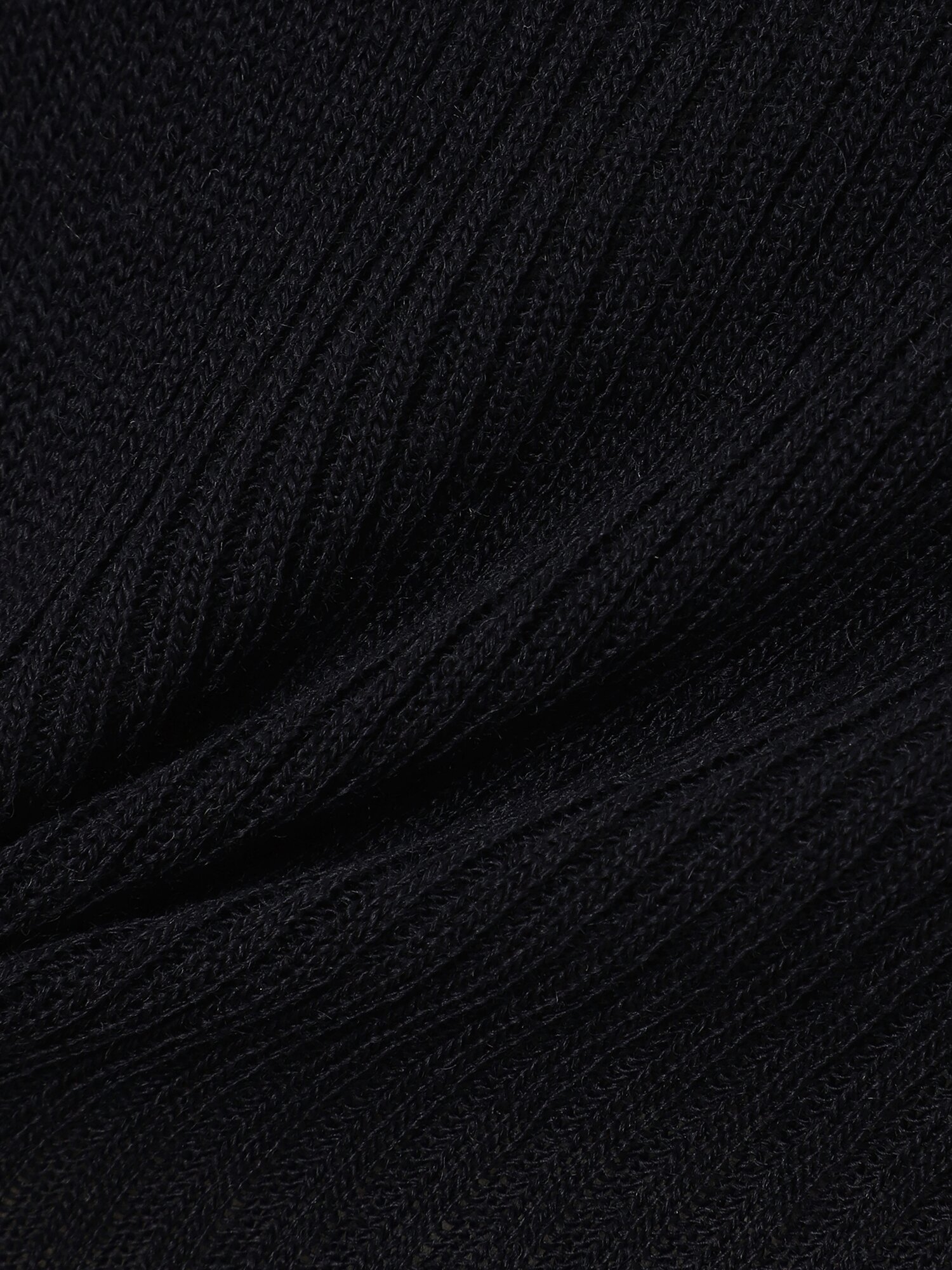 울 프릴넥 풀오버 니트 (NAVY)