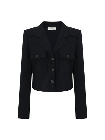 요크 디테일 투 포켓 재킷 