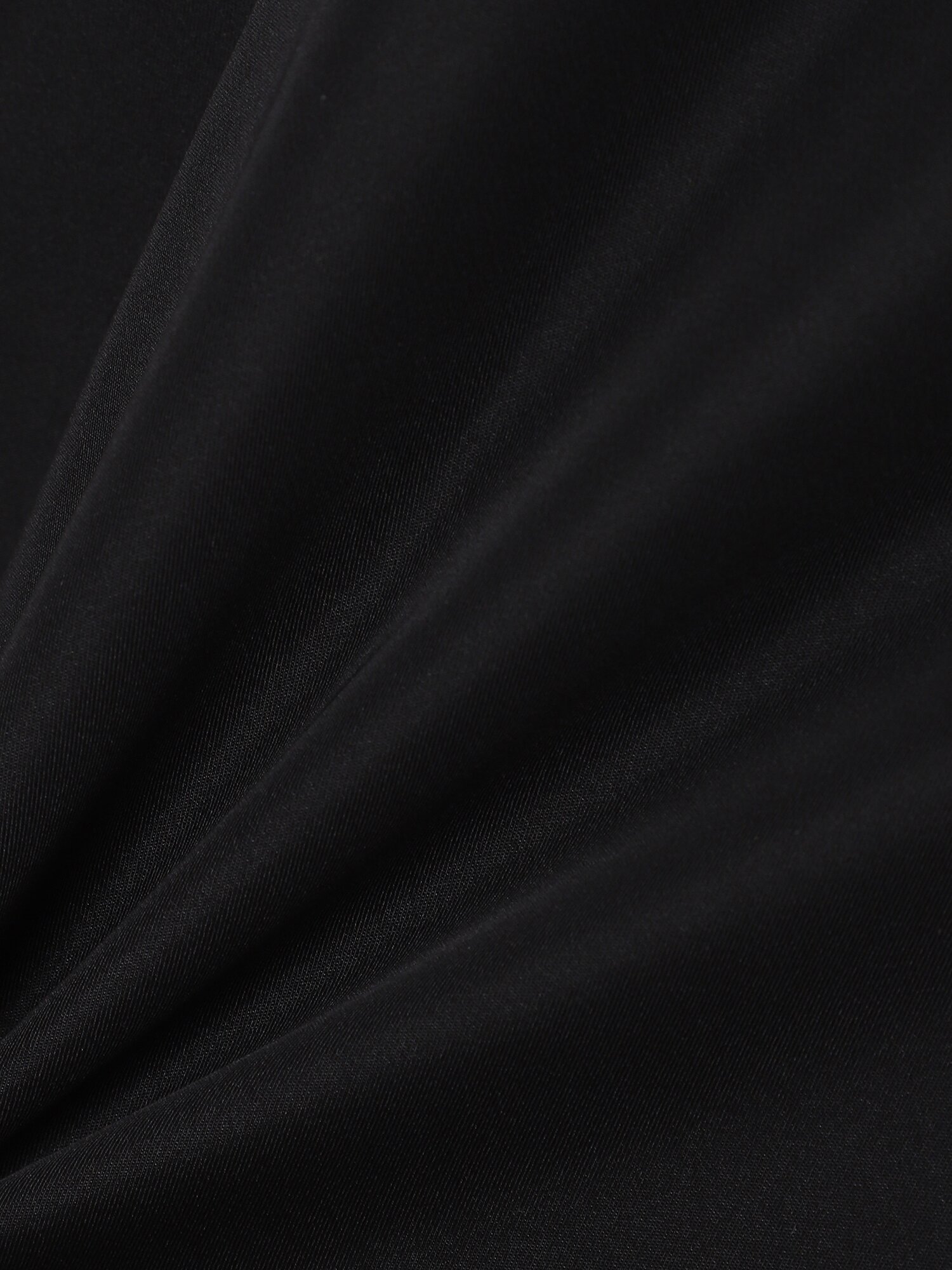 울 더블 테일러드 플레어 원피스 (BLACK)