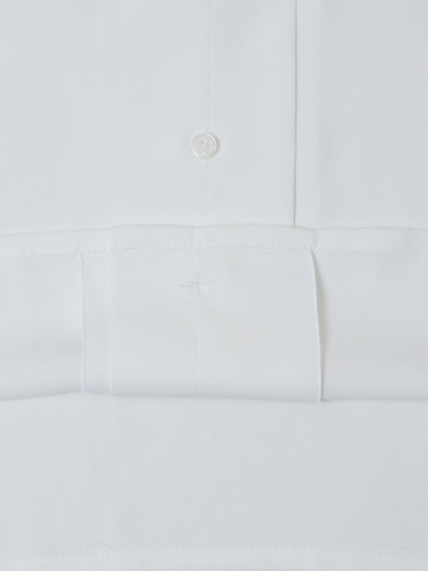 하이넥 타이 블라우스 (WHITE)