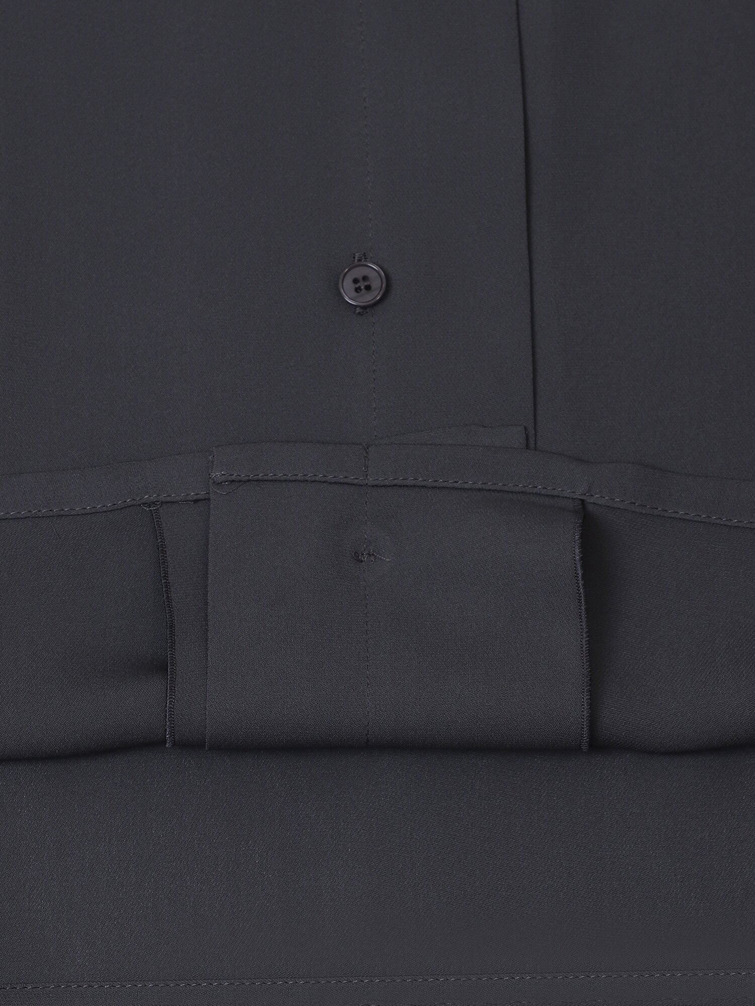 하이넥 타이 블라우스 (DARK GREY)