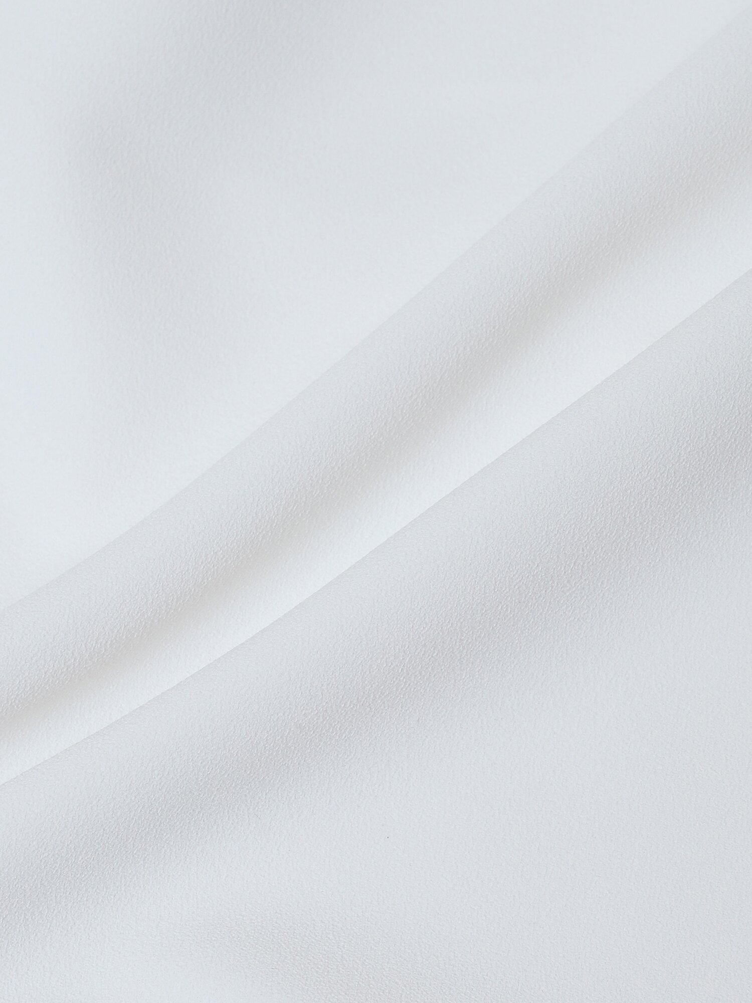 브이넥 스냅버튼 랩 블라우스 (WHITE)