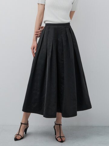 202508 A-line SKIRT - BLACK