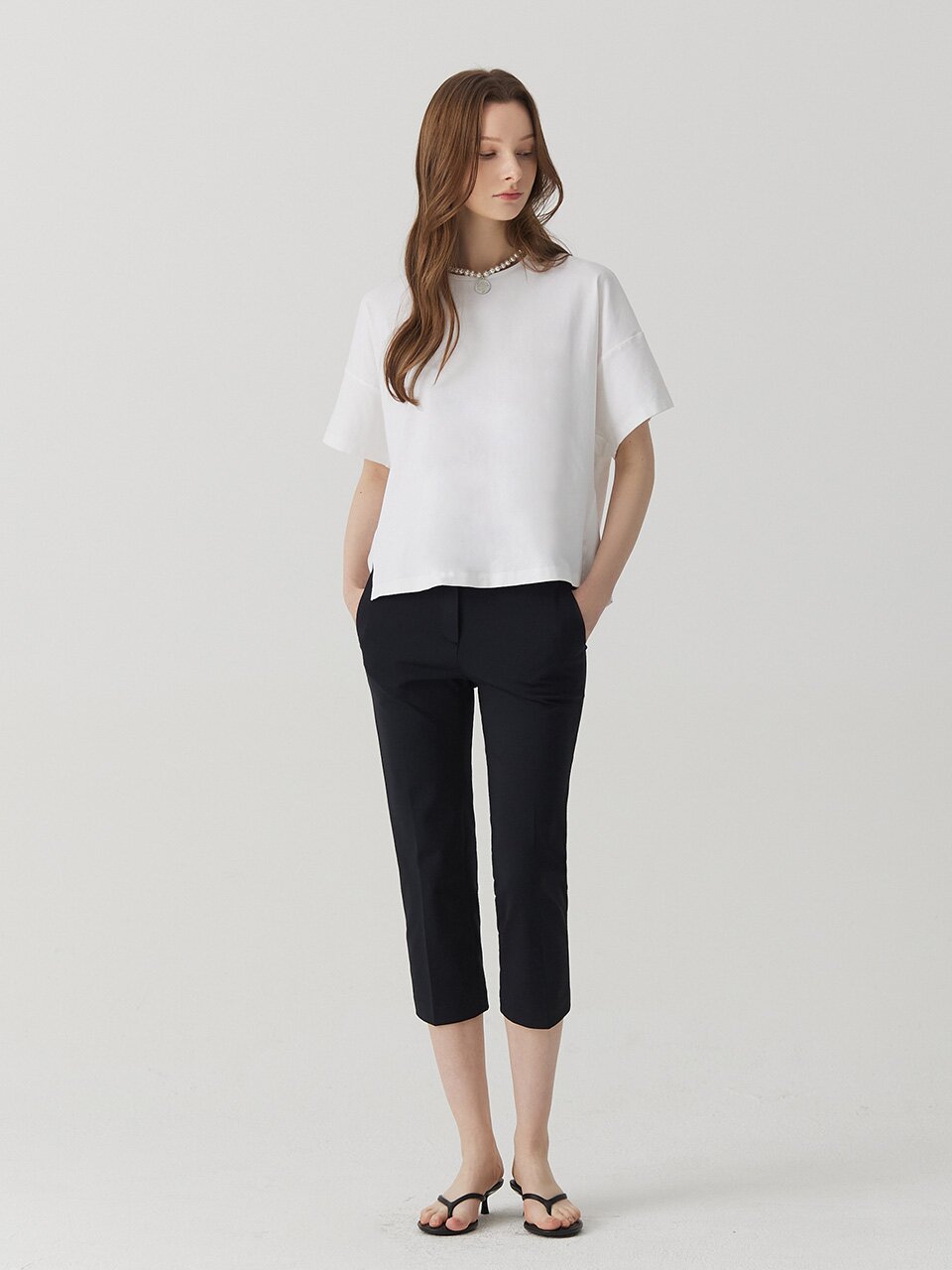 202505 AIRY SUPIMA SILHOUETTE T-SHIRT(2pack)