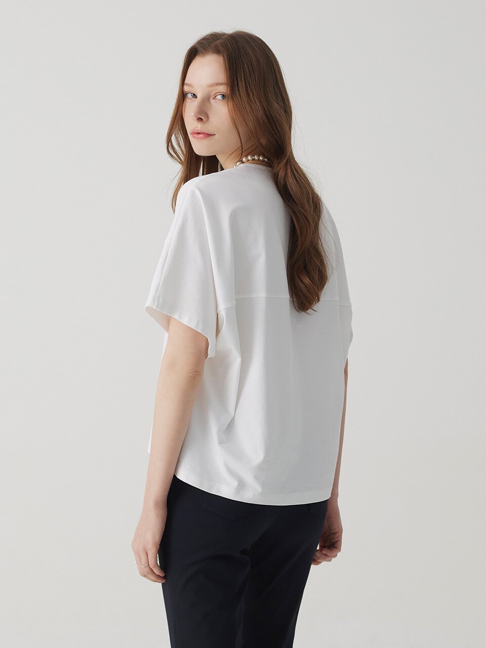 202505 AIRY SUPIMA SILHOUETTE T-SHIRT(2pack)