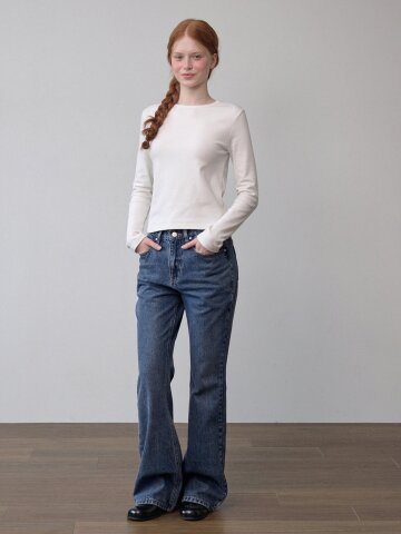 벤지 세미 부츠컷 데님 팬츠