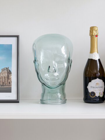 유리 얼굴 헤드셋 선글라스 모자 거치대 오브제 소품