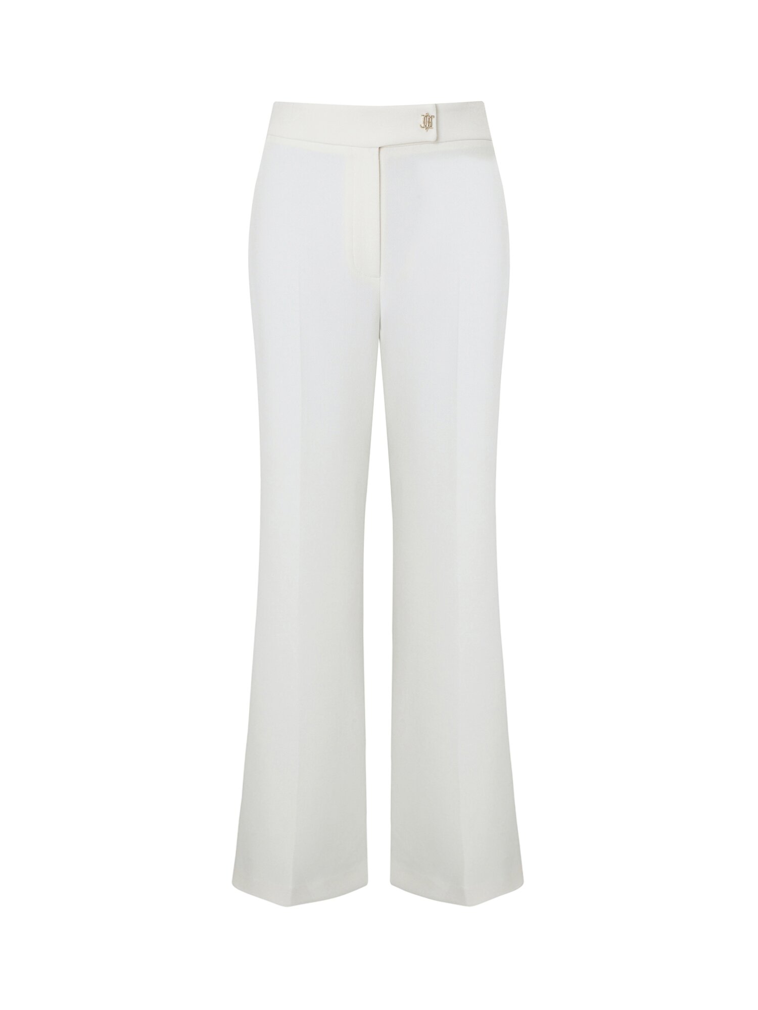 스판 버튼 디테일 슬랙스 팬츠 (IVORY)