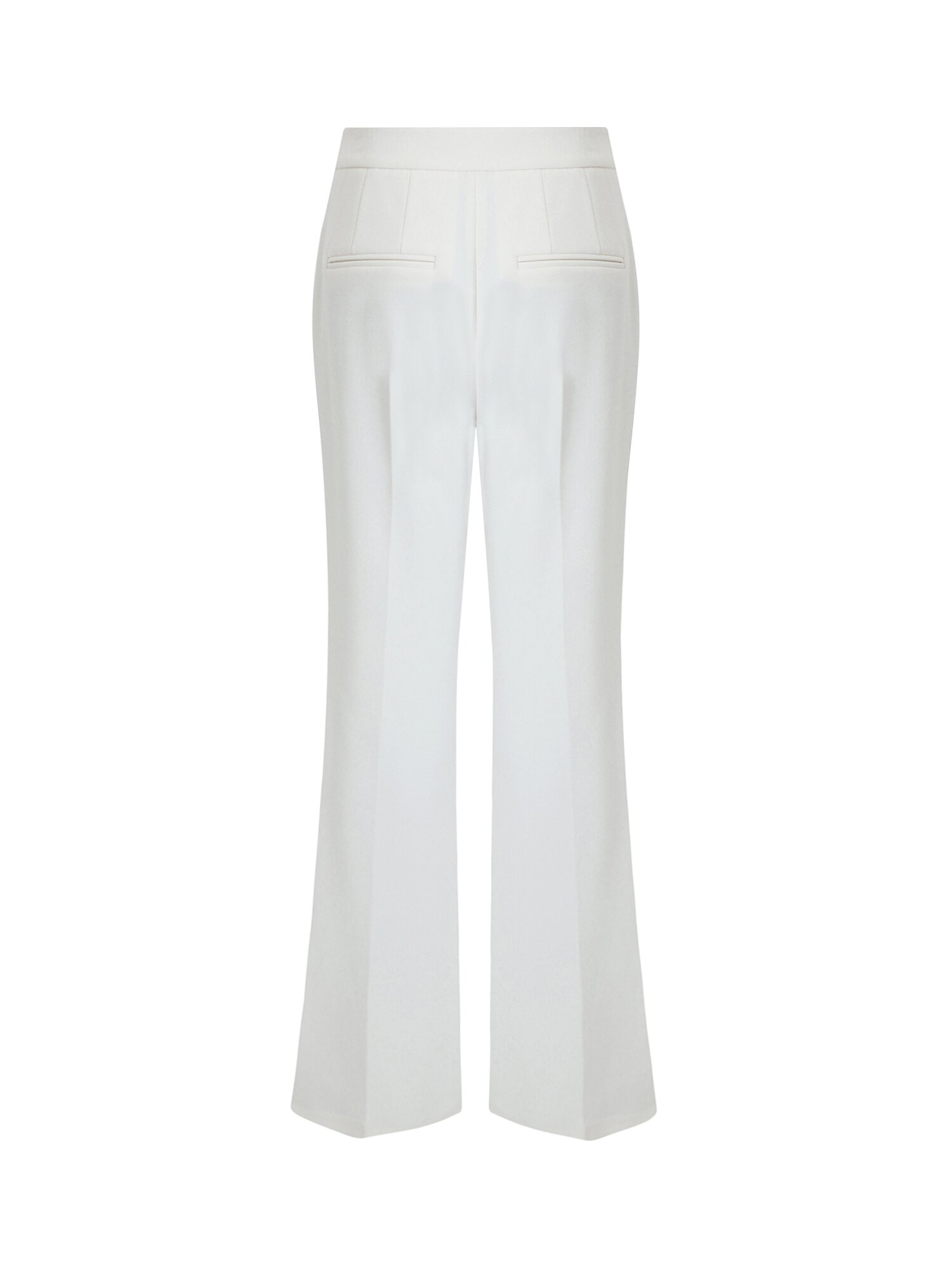 스판 버튼 디테일 슬랙스 팬츠 (IVORY)