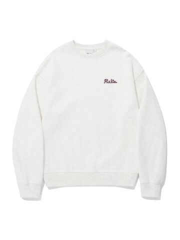 SMALL SCRIPT CHAIN CREWNECK_O.B.MELANGE