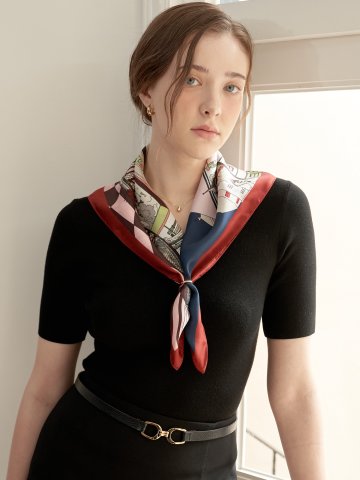 제이썸 아뜰리에 실크 미니 스카프 SJ541S300