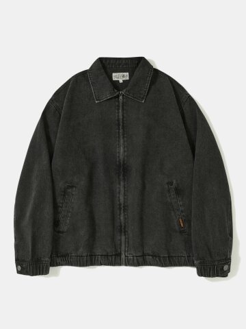 TRAJAN LABEL DENIM BLOUSON JACKET_INDIGO JEAN